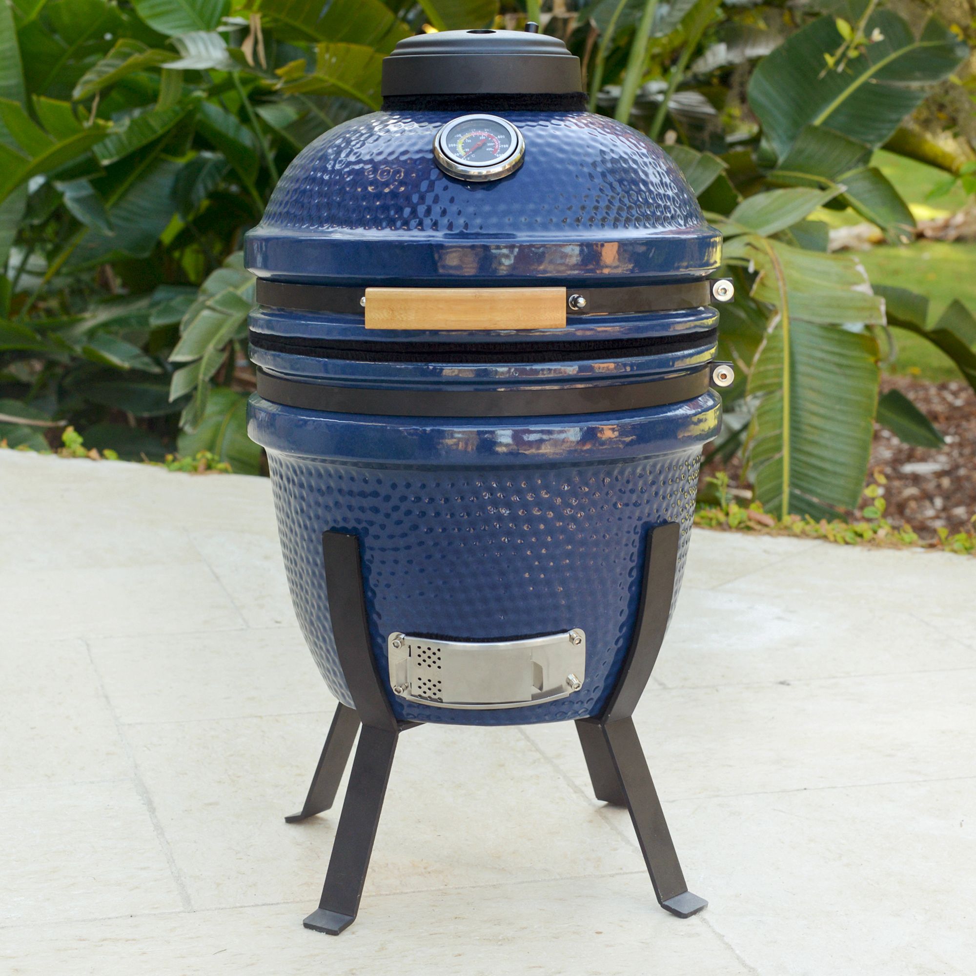 15 Inch Mini Kamado Grill Garden Ceramic Grills BBQ Smoker without Sid