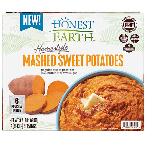 Honest Earth Home Style Mashed Sweet Potatoes, 6 ct.