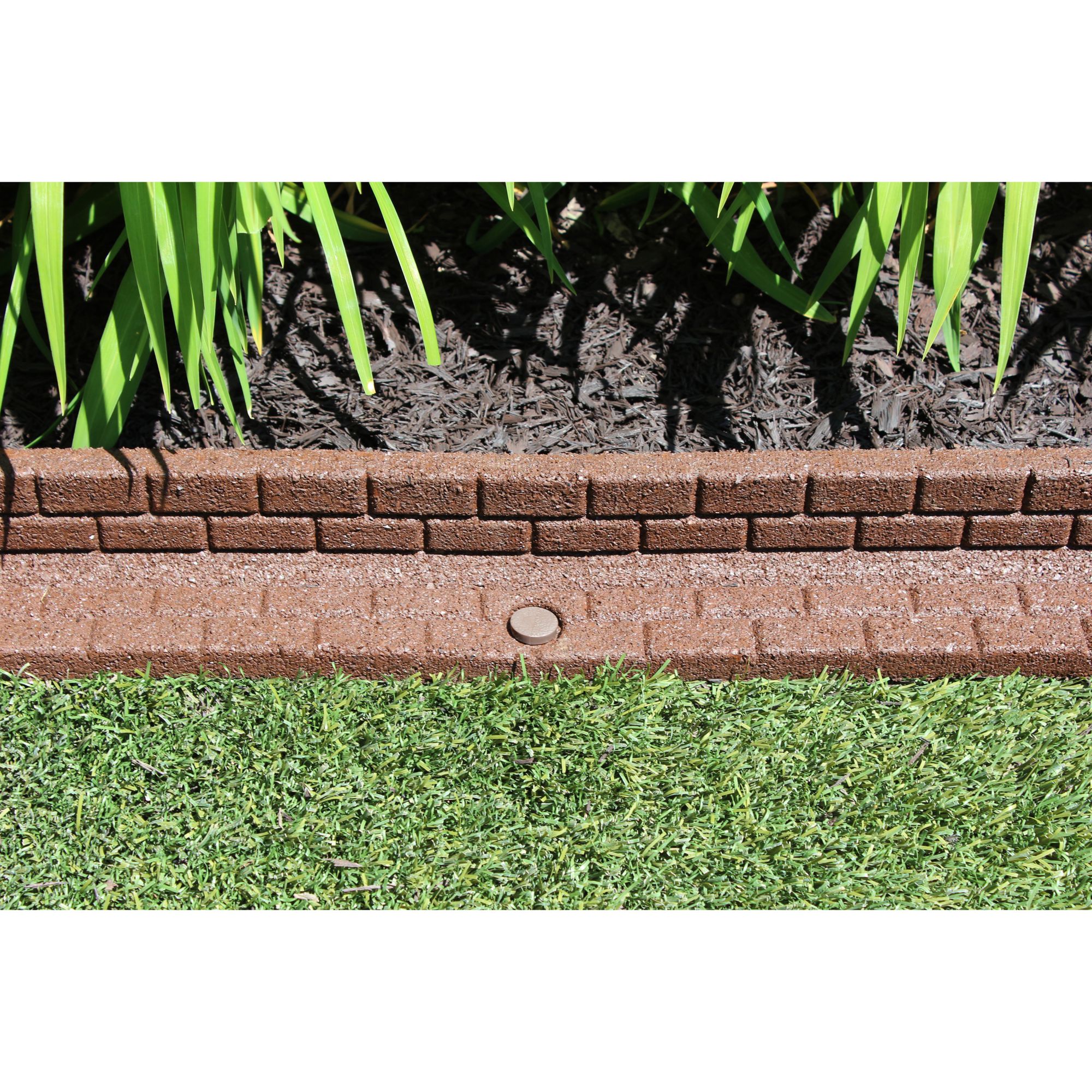 Rubberific Brickface Rubber Landscape Edging 2 Pk Brown Bjs Wholesale Club