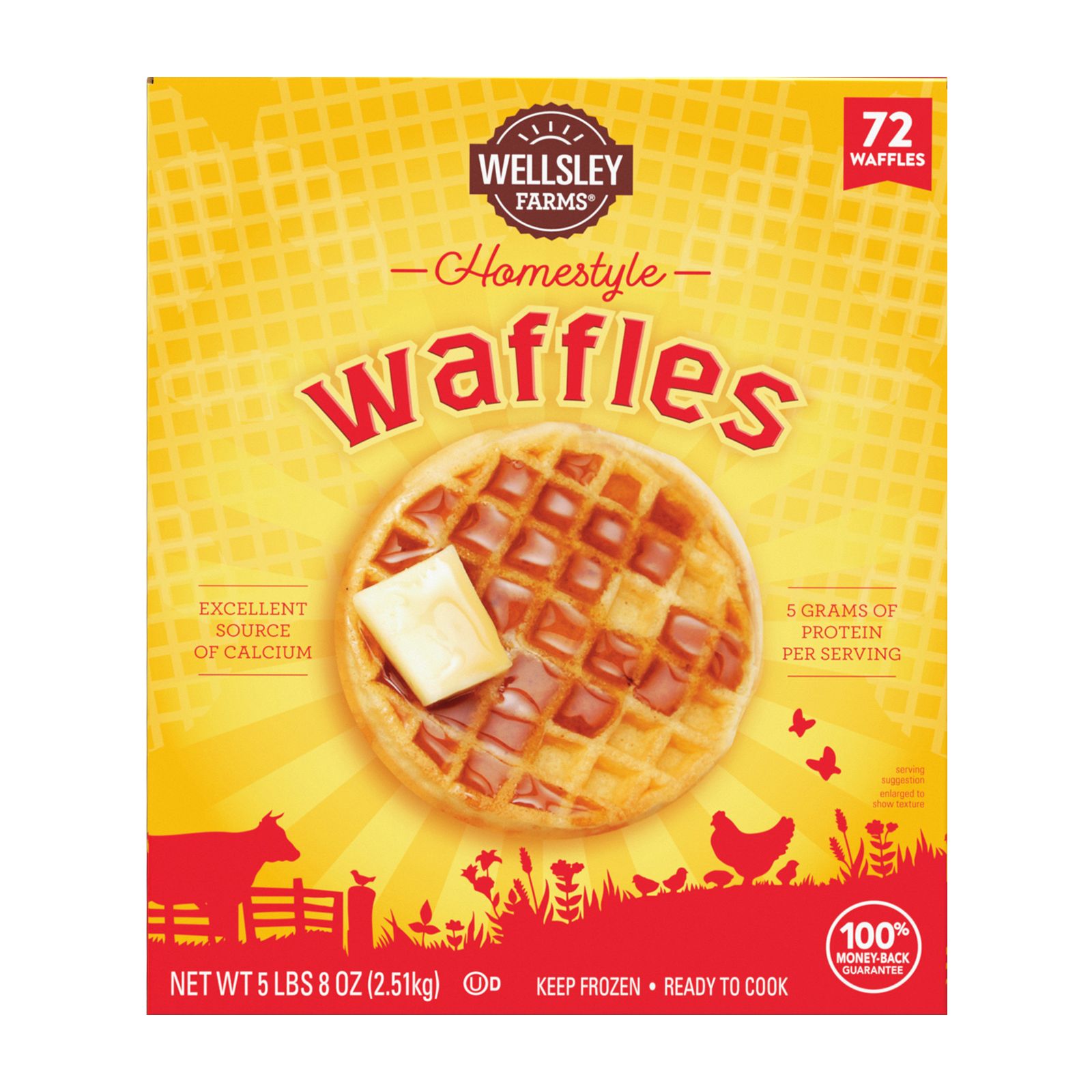 Wellsley Farms Homestyle Waffles, 72 ct. | BJ's Wholesale Club
