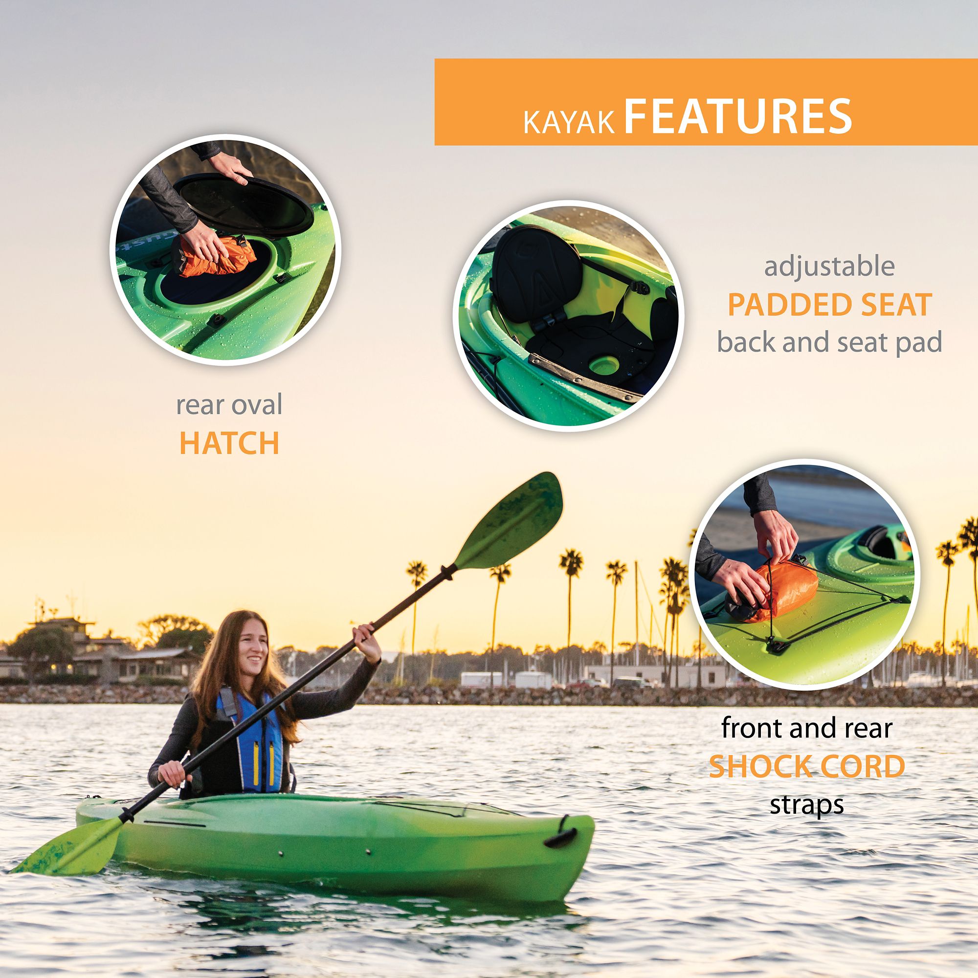 Lifetime Boyd Sit-In Lancer Kayak 90817 116-Inches Long