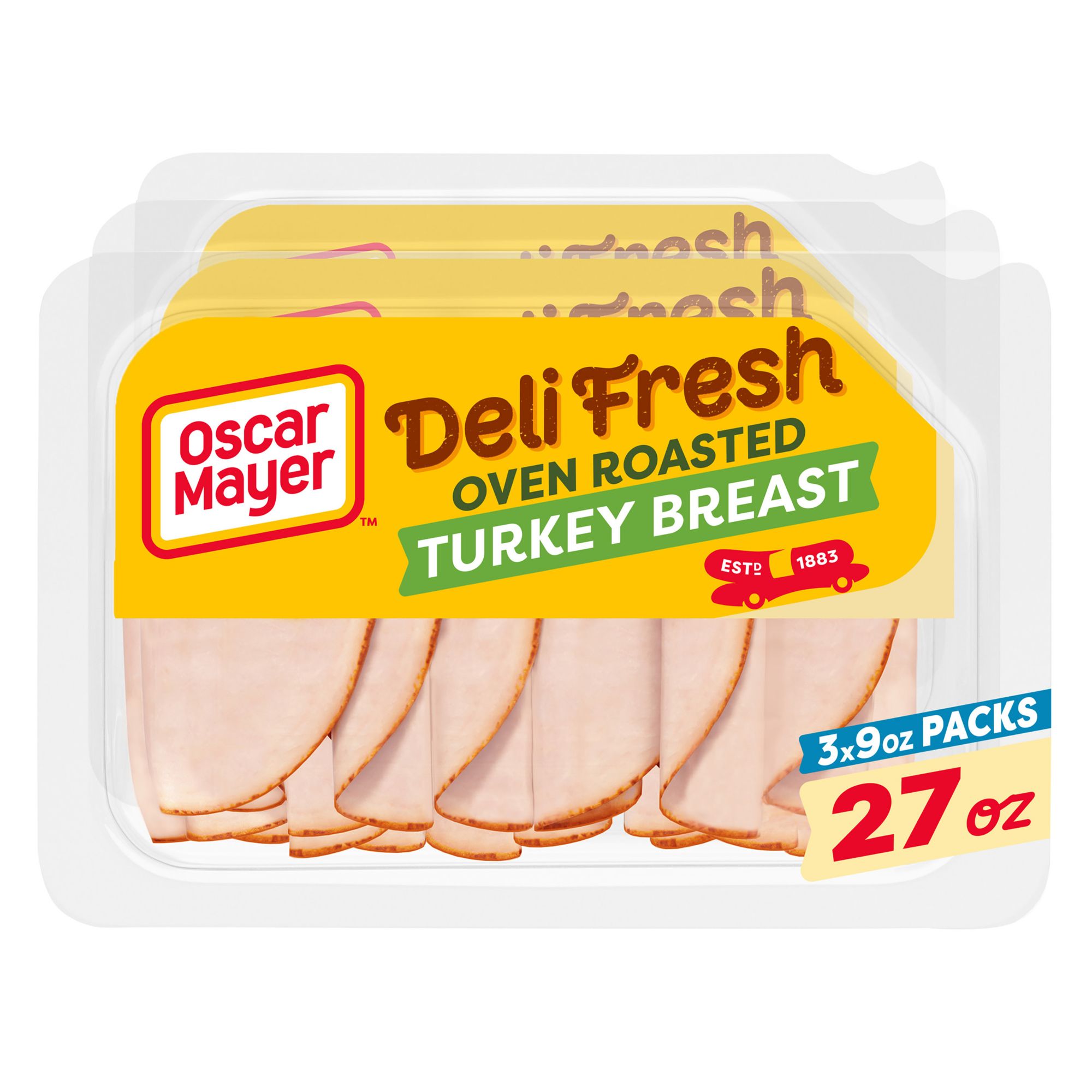 Oscar Mayer Deli Fresh Oven Roasted Turkey Breast, Browned with Caramel  Color, Sliced Lunch Meat, 3 ct. Pack, 9 oz. Trays Reviews 2024