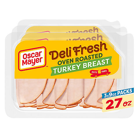Oscar Mayer Deli Fresh Oven Roasted Turkey Breast, 3 pk./9 oz.