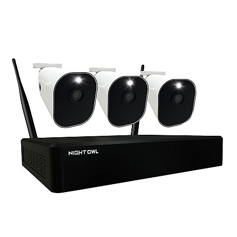 Night Owl 10-Channel 3-Camera 1080p Smart Security System with 1TB HDD NVR and Wire Free Spotlight