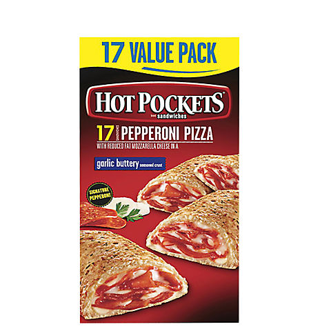 Hot Pockets Sandwiches, Pepperoni Pizza, 17 pk./4.5 oz.