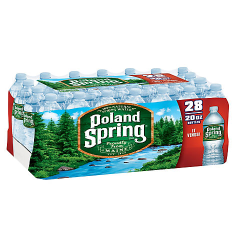 Poland Spring 100% Natural Spring Water, 28 pk./20 oz.