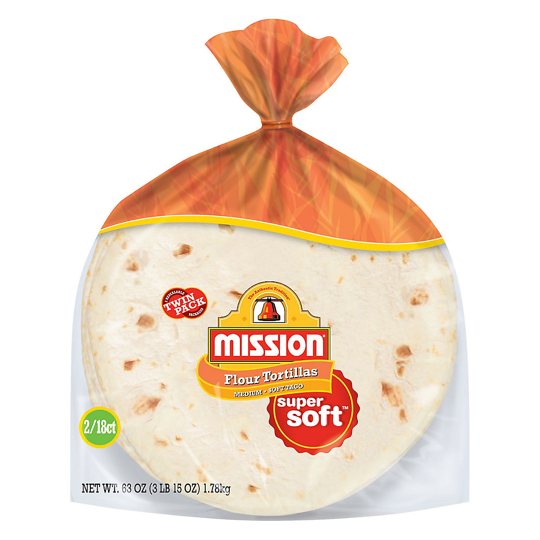 Mission Soft Taco Medium Size Flour Tortillas 2 Pk 18 Ct Bjs Wholesale Club