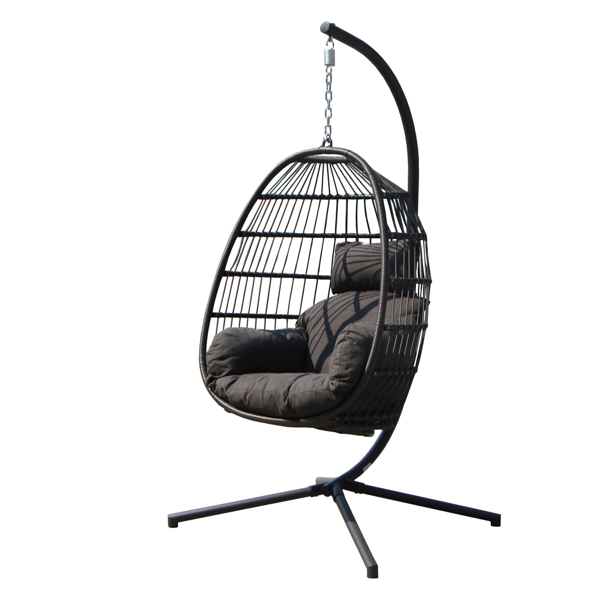 Berkley Jensen Hanging Wicker Egg Chair BJ s Wholesale Club