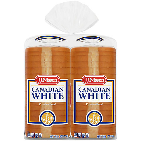 J.J. Nissen Canadian White Bread, 2 pk./22 oz.