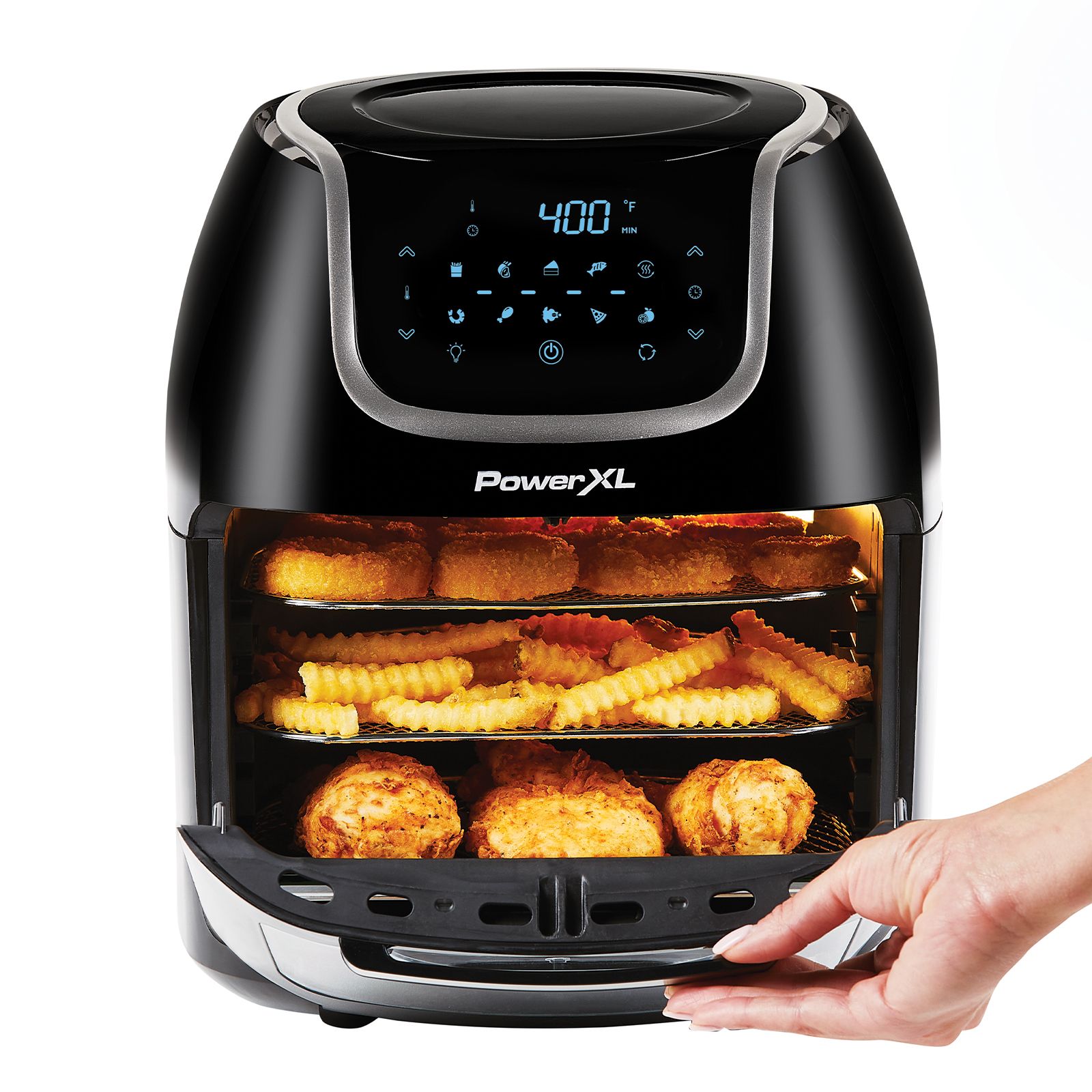 PowerXL Air Fryer Oven 8-qt with Accessories and Recipe Booklet