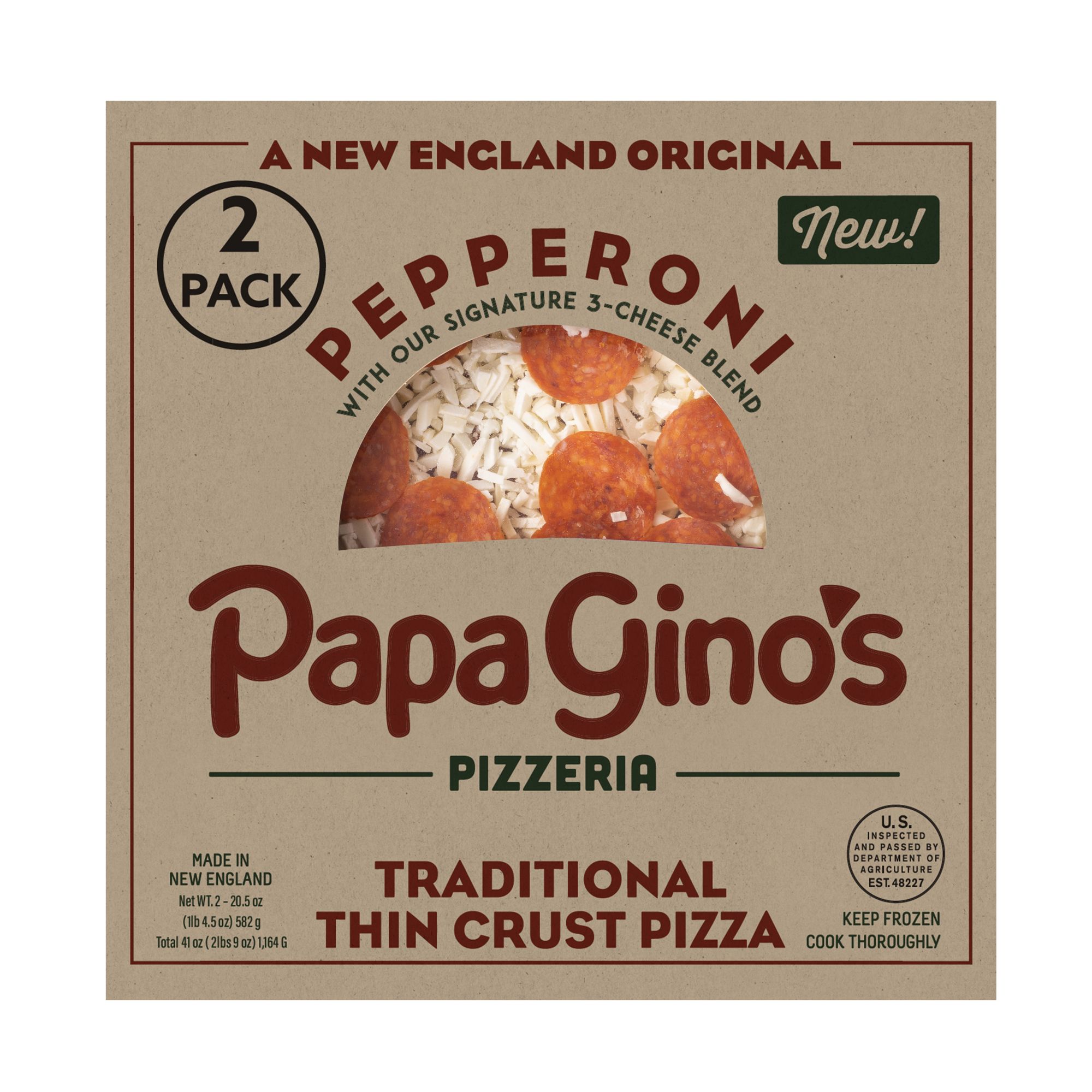 Papa Gino S Pepperoni Pizza 2 Pk Bjs Wholesale Club