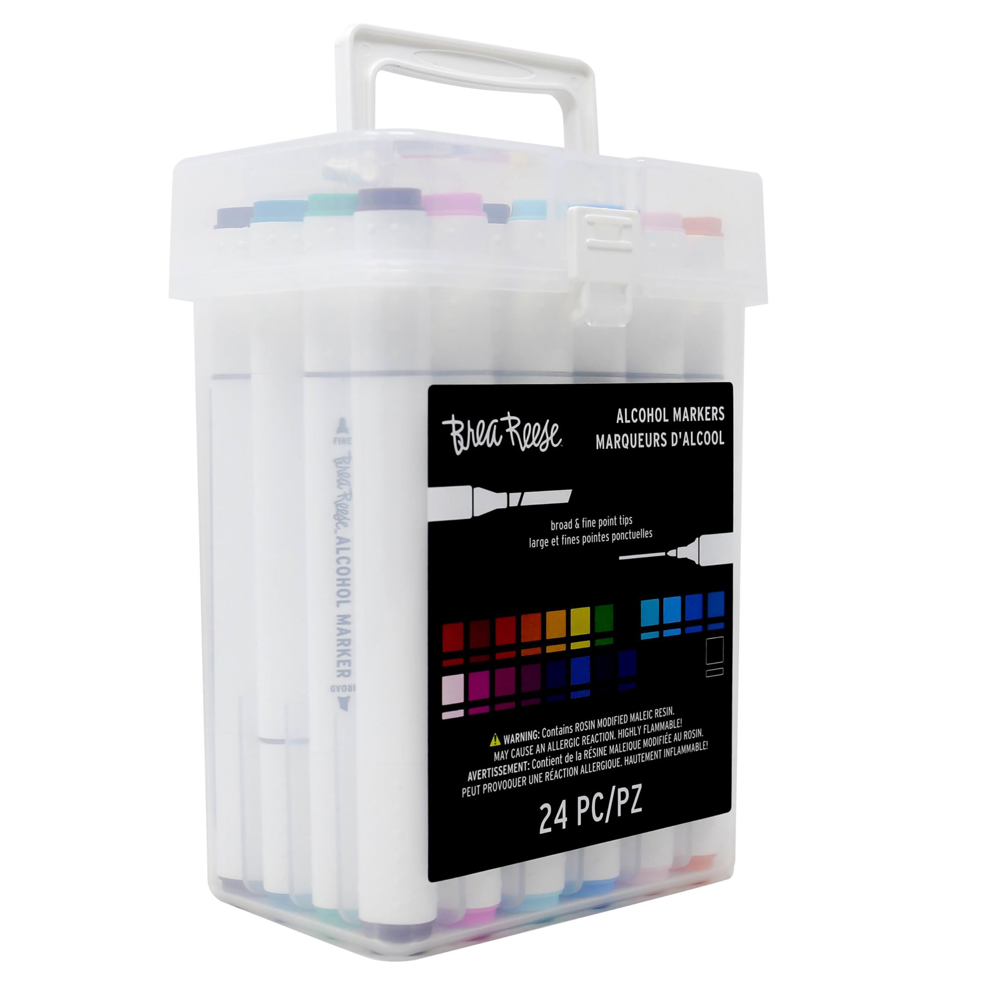 Brea Reese Dual Tip Alcohol Markers Pack Of 6 Markers BrushChisel