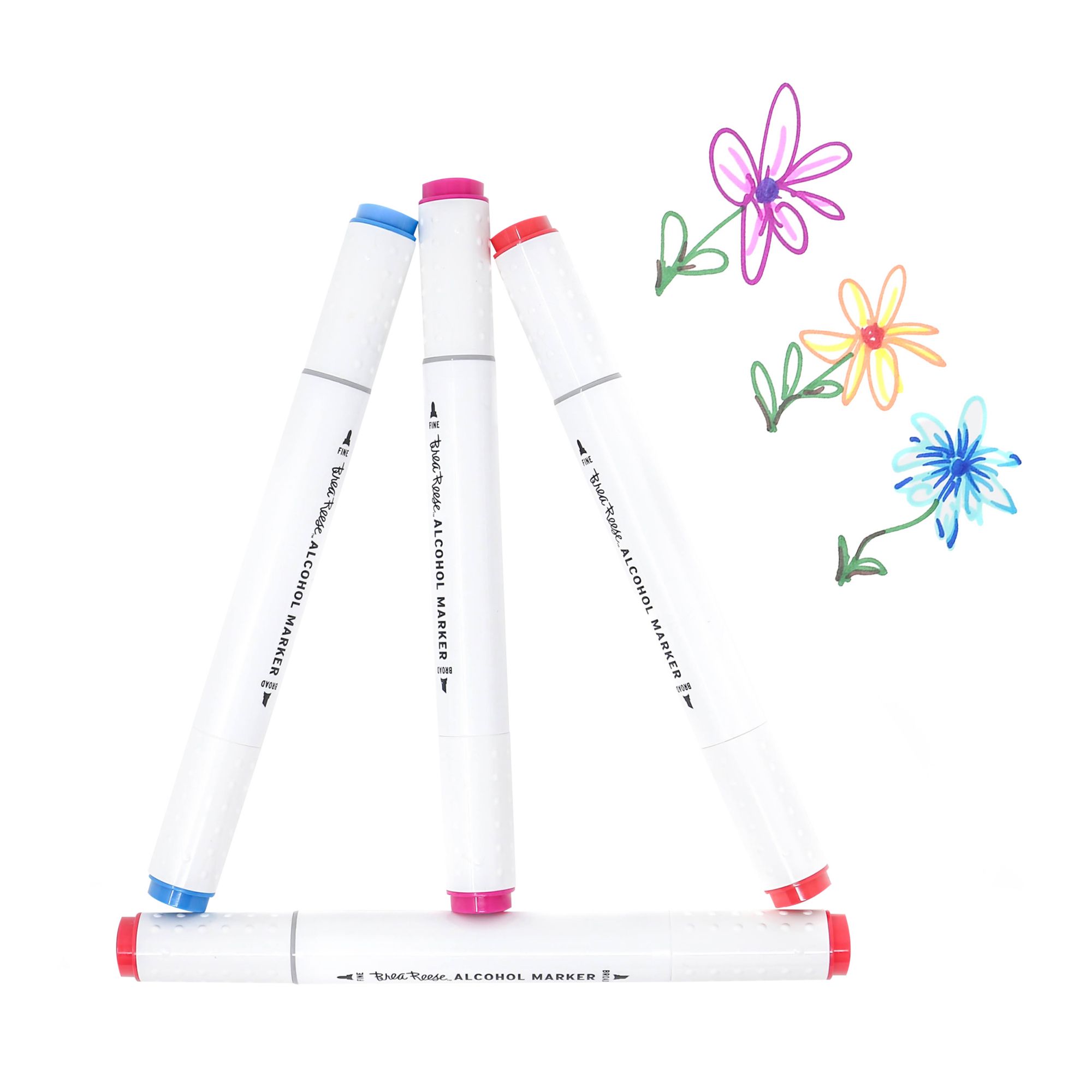 Brea Reese™ Primary 24 Color Dual-Tip Alcohol Marker Set