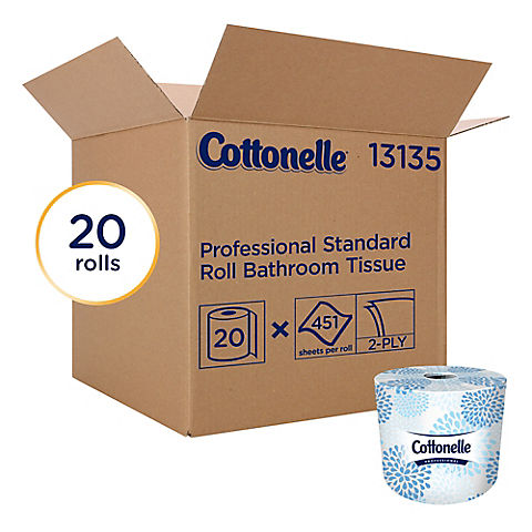 Cottonelle Professional Standard Roll Bathroom Tissue, 20 ct.