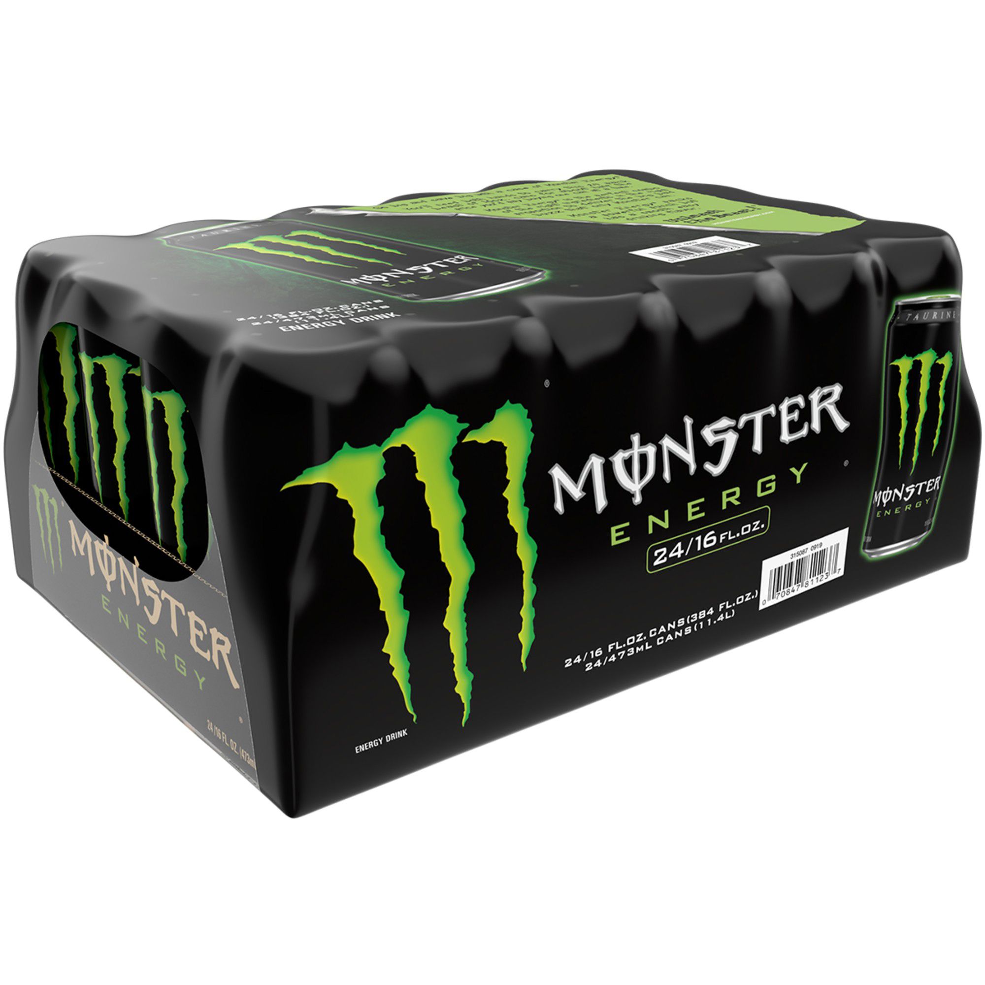 Monster Energy, Original Green, Energy Drink, 16 fl oz, 4 Pack