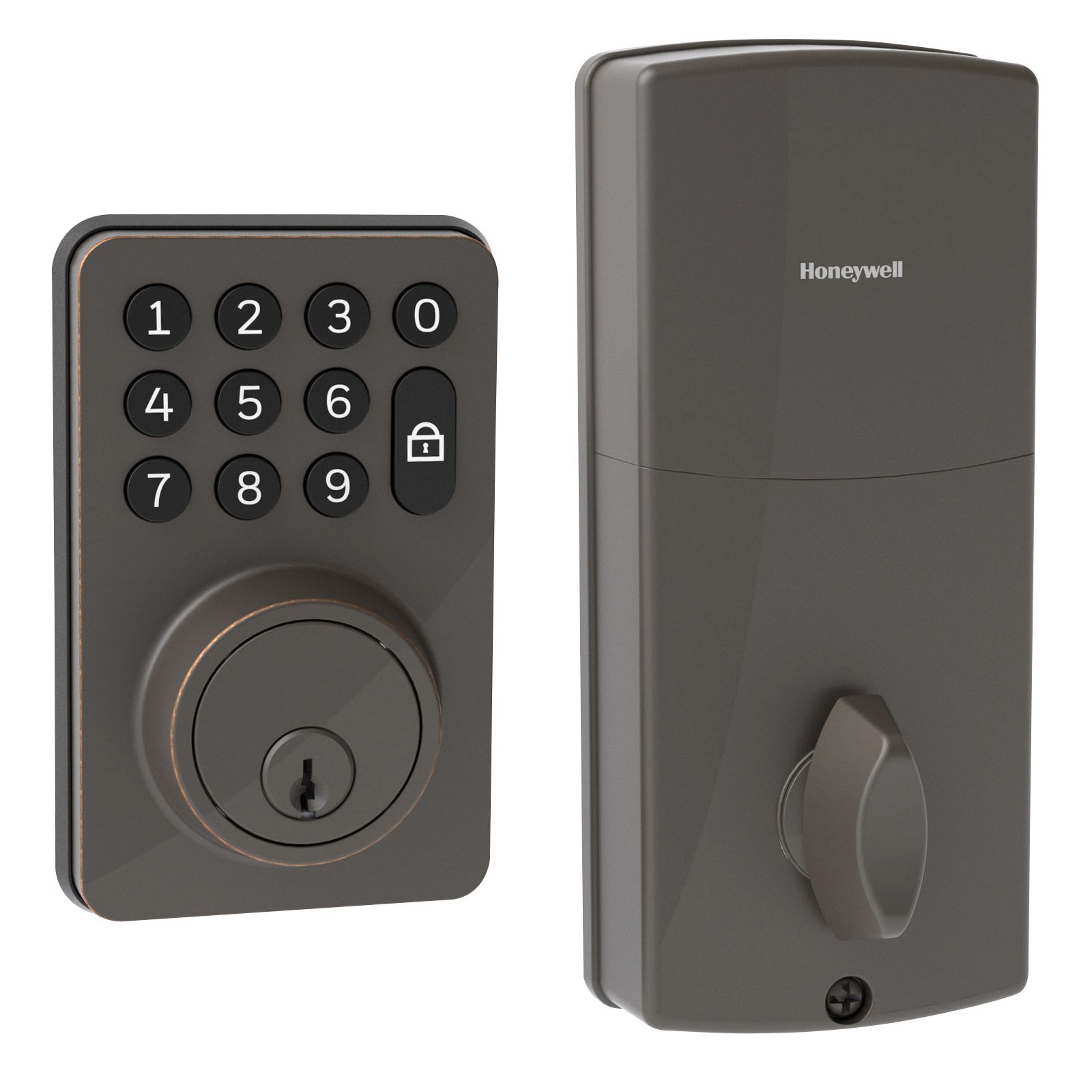 Honeywell Digital Deadbolt Door Lock With Electronic Keypad - Matte Silver  : Target