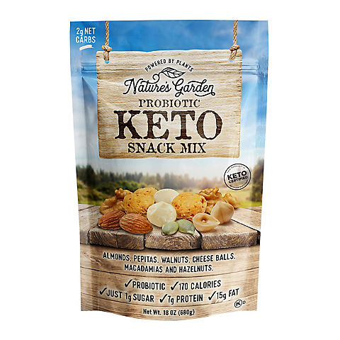 Nature's Garden Probiotic Keto Snack Mix, 18 oz.
