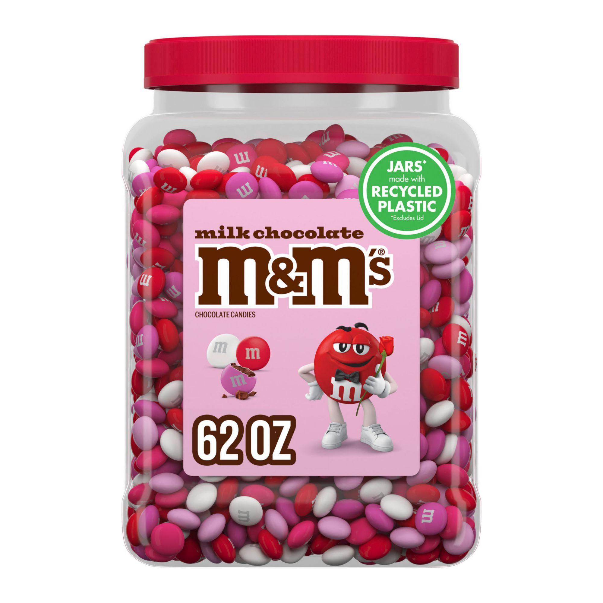 M&M'S Peanut Milk Chocolate Candy Bulk Jar (62 oz.)