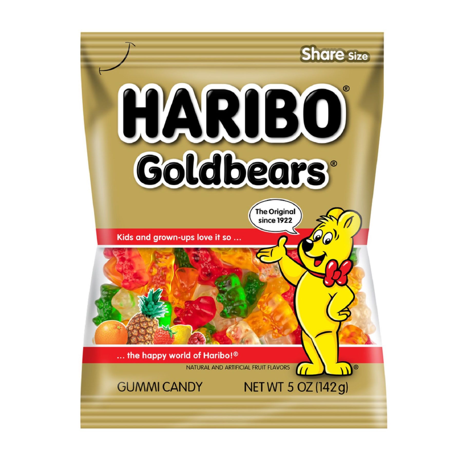 5 Natural Flavor Gummi Bears Candy - Bulk Bags