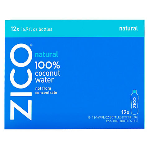 Zico Natural Coconut Water, 12pk./16.9 oz.
