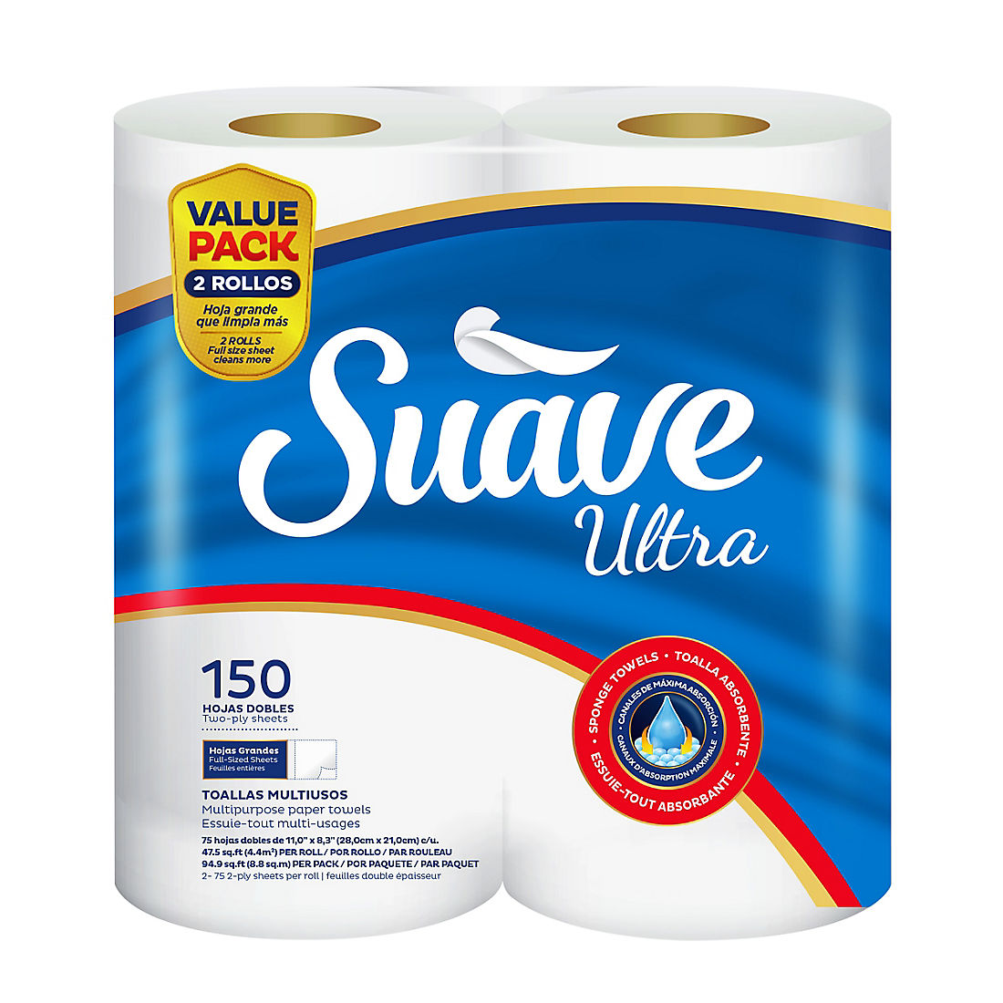 Suave Hand Cleaning Wipes 10 pcs 5-PACK