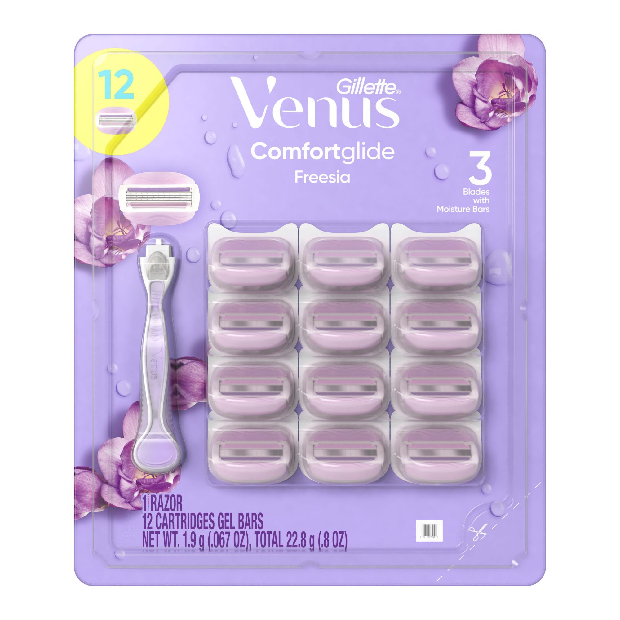 Gillette Venus Sensitive Women's Disposable Razors, 12 ct.