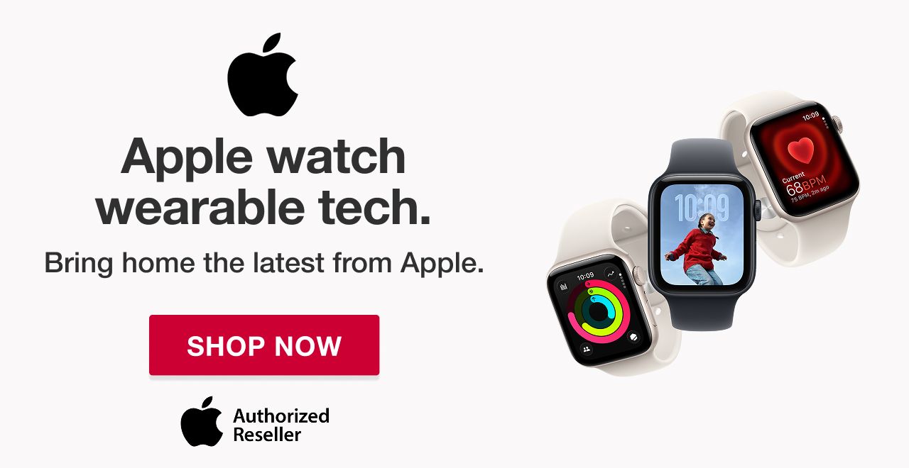 Apple watch wearable tech. Bring home the latest from Apple. Authorized reseller. SHOP NOW