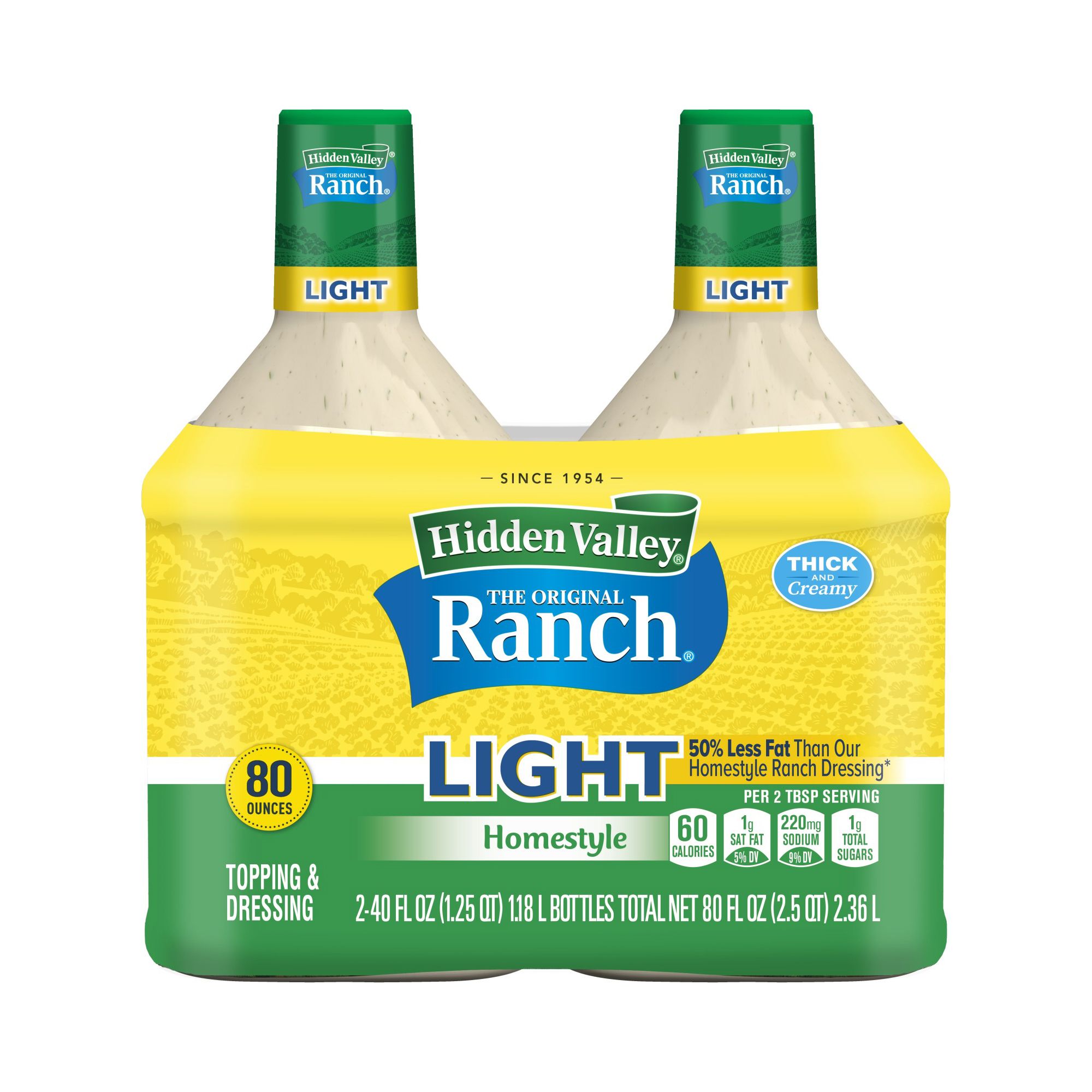 Hidden Valley Original Ranch Salad Dressing & Topping, 36 Ounce Bottle
