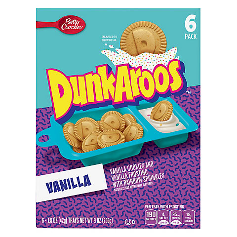 DunkAroos Vanilla Cookies and Frosting, 6 ct.