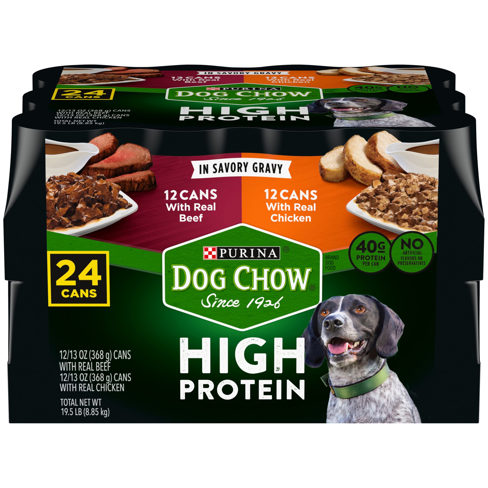 Purina Dog Chow High Protein Wet Dog Food Variety Pack 24 Pk 13 Oz Bjs Wholesale Club