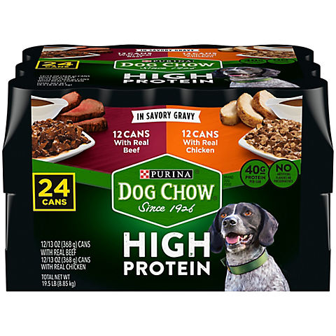 Purina Dog Chow High Protein Wet Dog Food Variety Pack, 24 pk./13 oz.