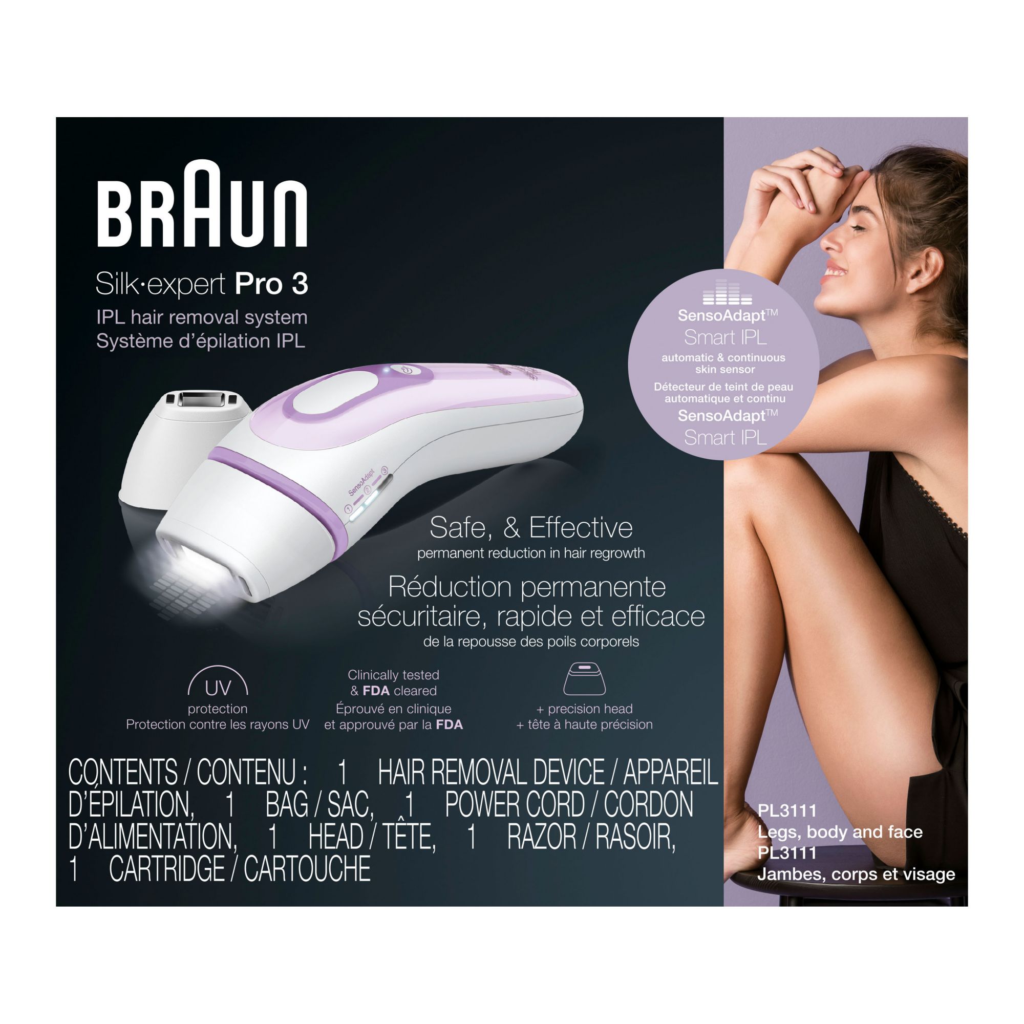 Braun Silk-expert Pro 3 Pl3020 Ipl Permanent Hair Removal System - 3ct :  Target