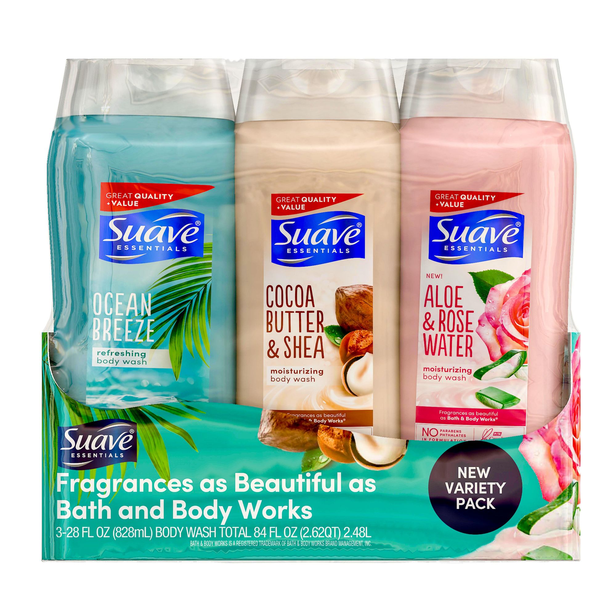 Suave Moisturizing Body Wash Variety Pack, 3 ct.