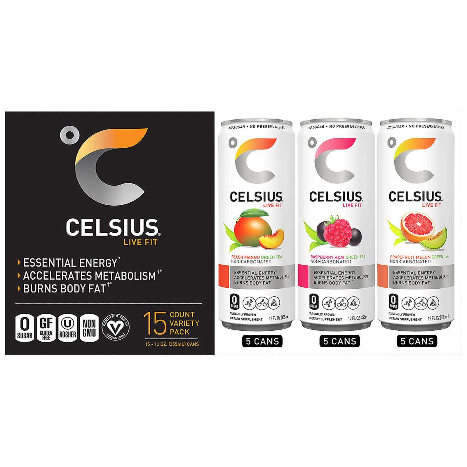 Celsius Live Fit 15 Pk - Bjs Wholesale Club