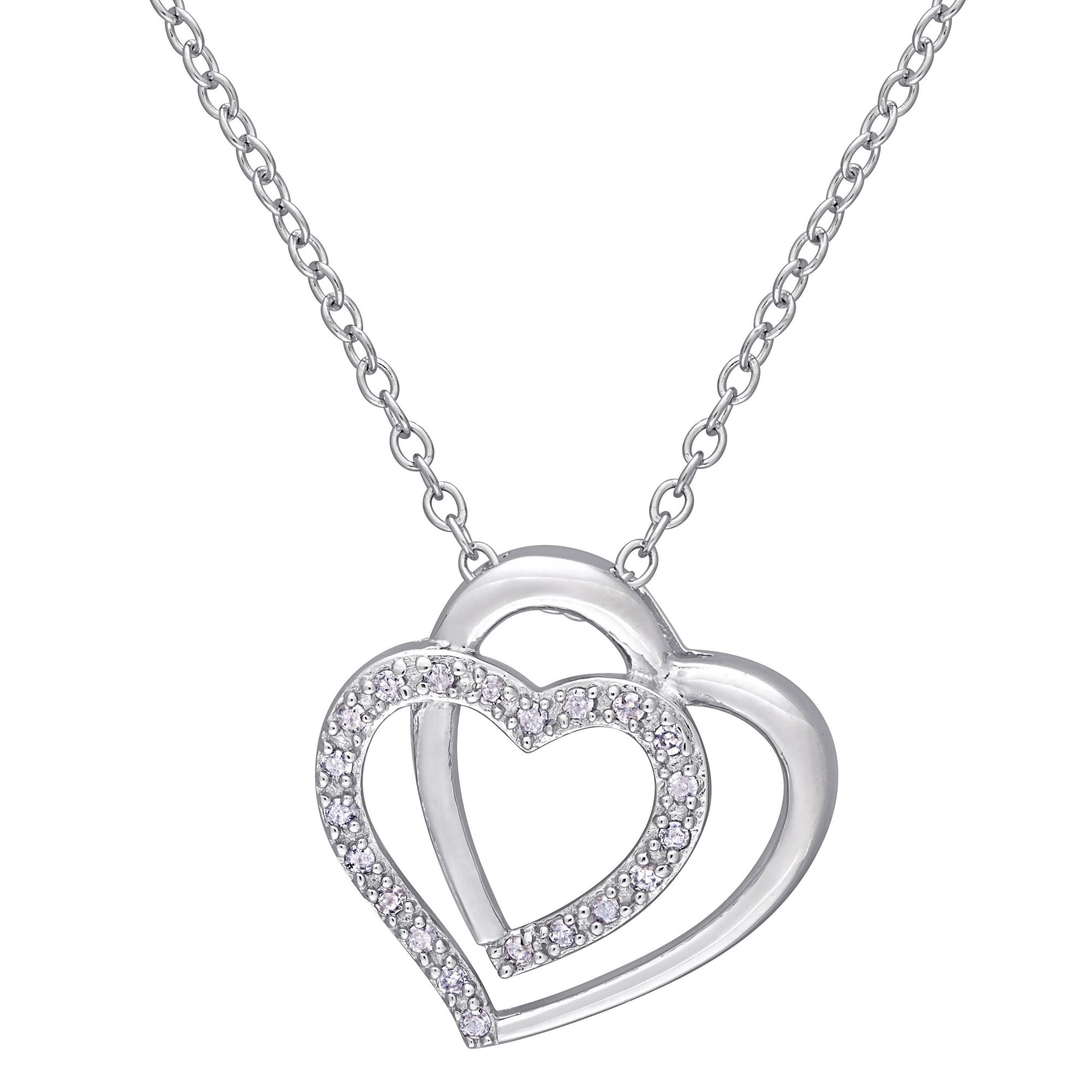 Double hot sale heart chain