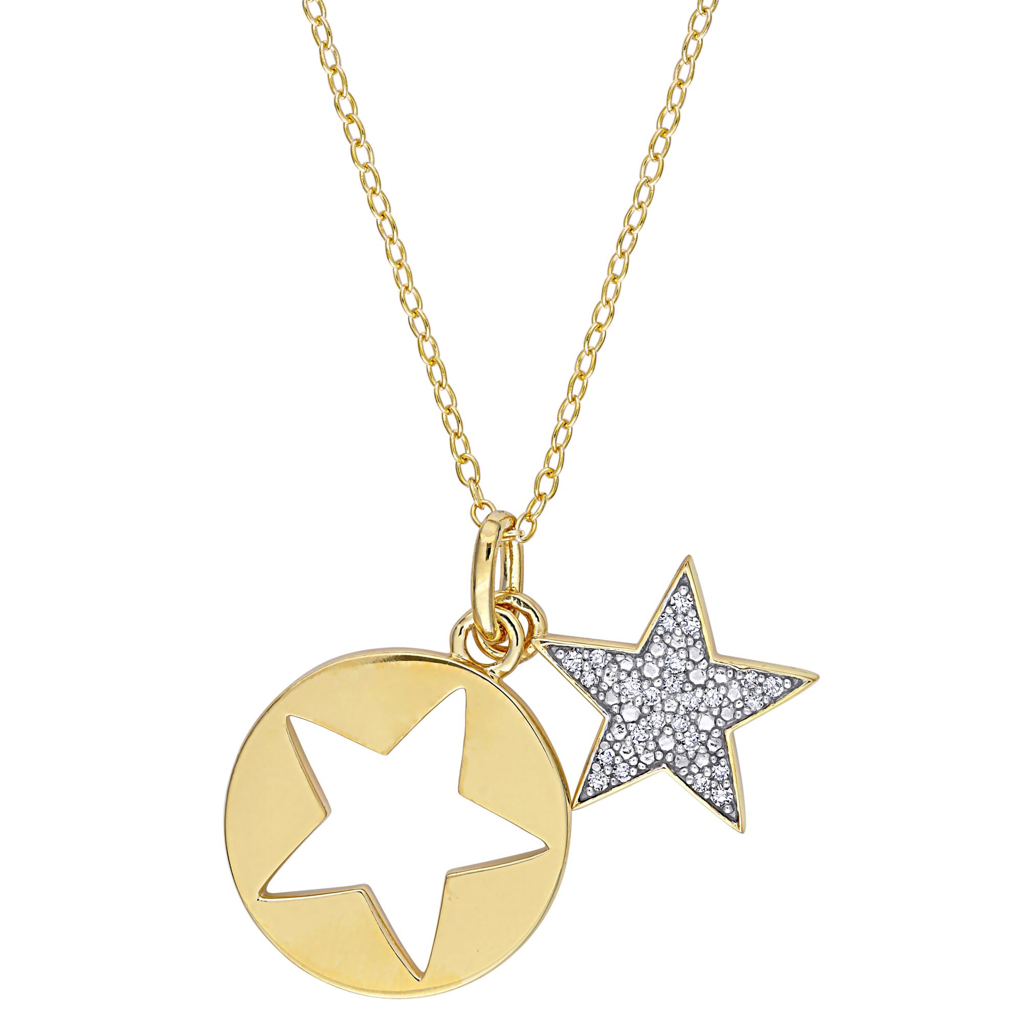 14kt Yellow Gold Star Pendant Necklace