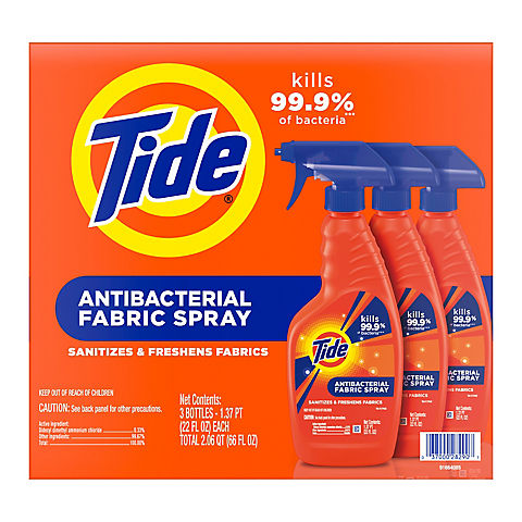 Tide Antibacterial Fabric Spray, 3 ct.