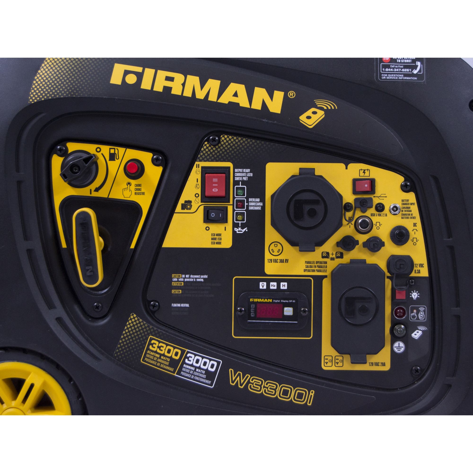 Firman W03083  3000W Remote Start Portable Inverter Generator