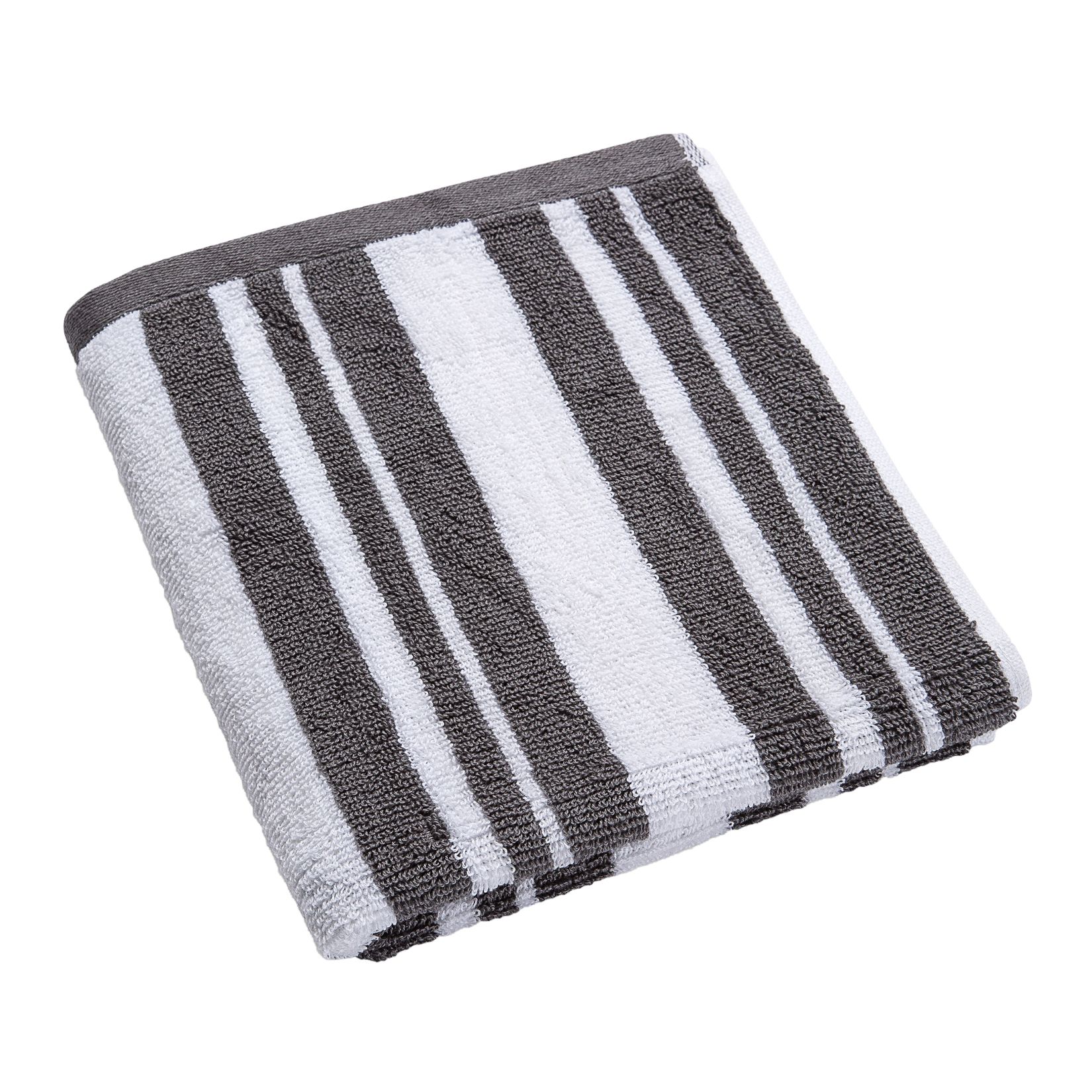 Berkley Jensen Cotton Hand Towel - Medium Gray Stripe - BJs Wholesale Club