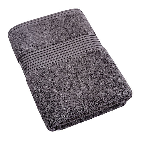Berkley Jensen Cotton Bath Towel - Medium Gray