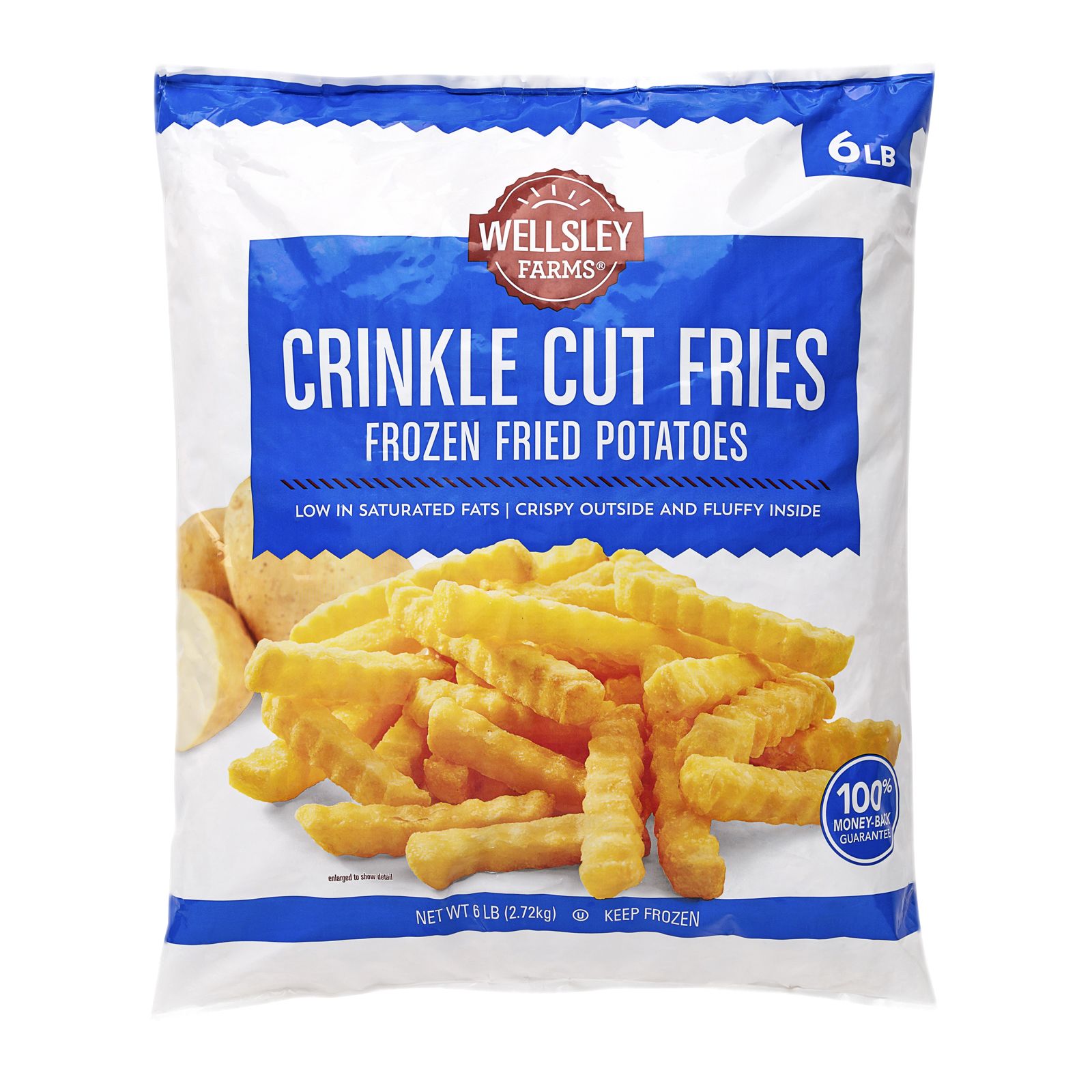 Wellsley Farms Classic Crinkle Cut French Fries, 6 lbs.