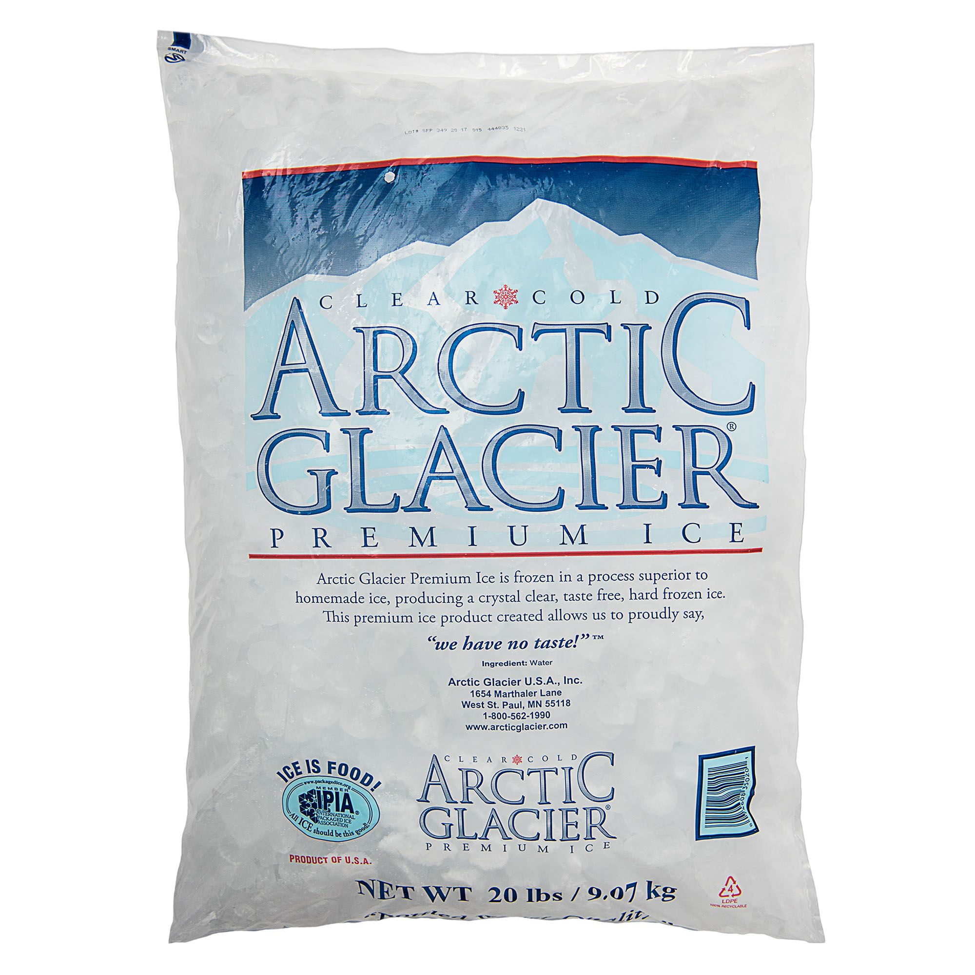 Classic Square Cube Ice : Arctic Glacier