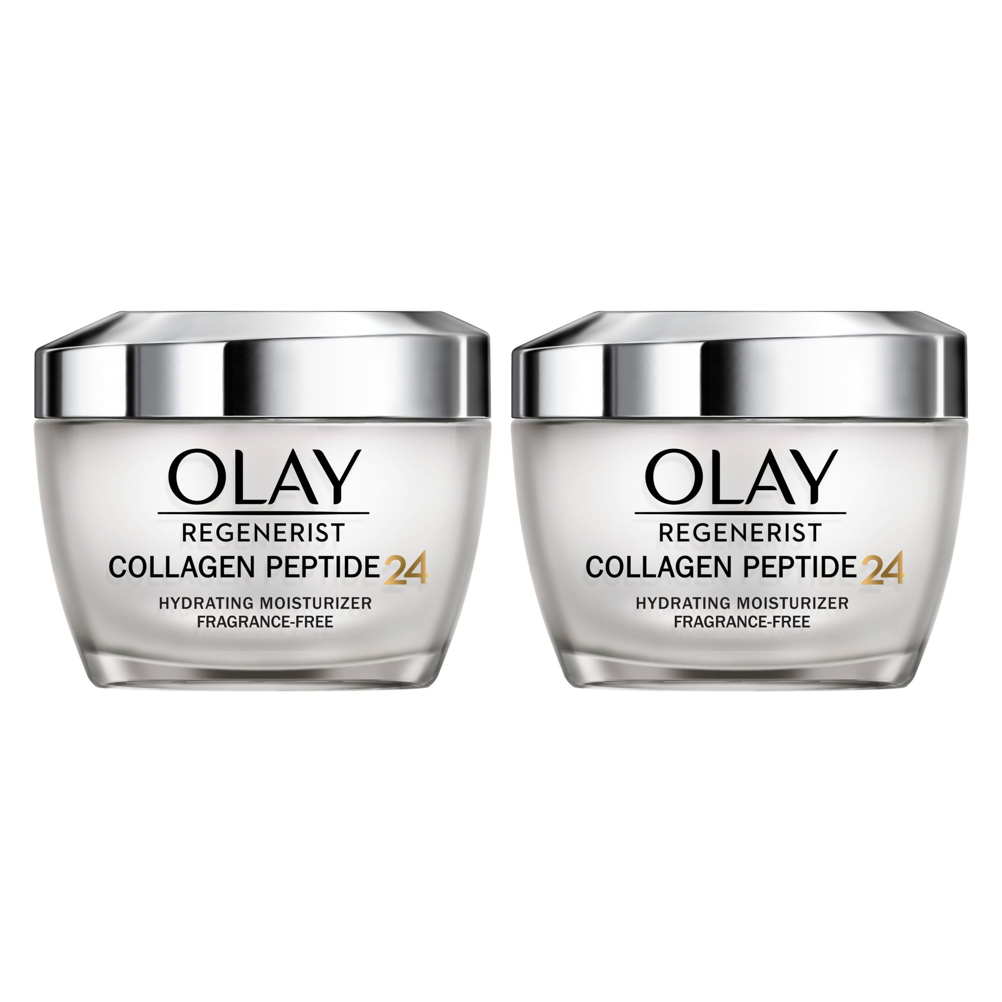 Olay Regenerist Hyaluronic Acid + Peptide 24 Gel Face Moisturizer for All  Day Skin Hydration, Fragrance-Free, 1.7 oz with Niacinamide, includes Olay