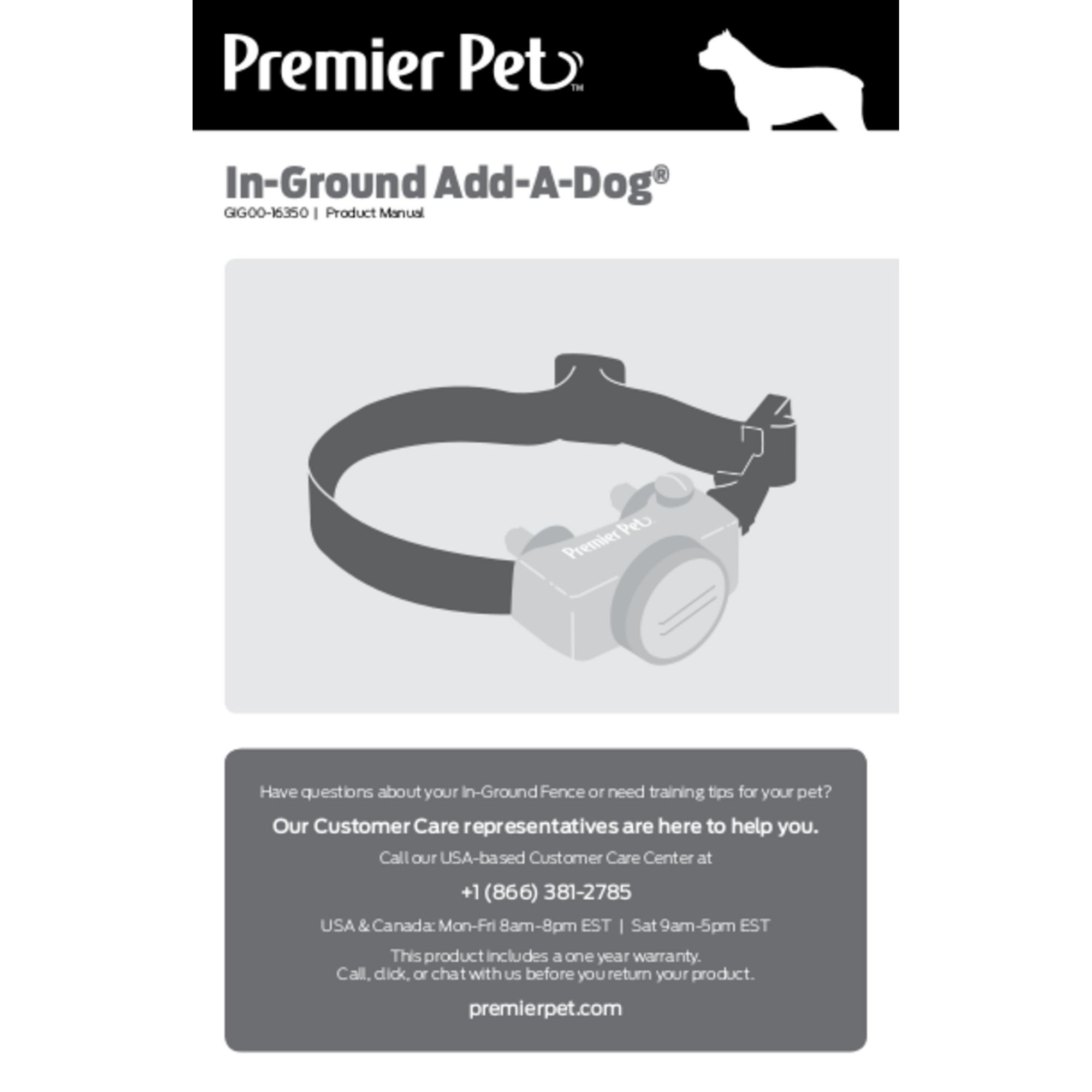 Premier pet in ground add 2024 a dog