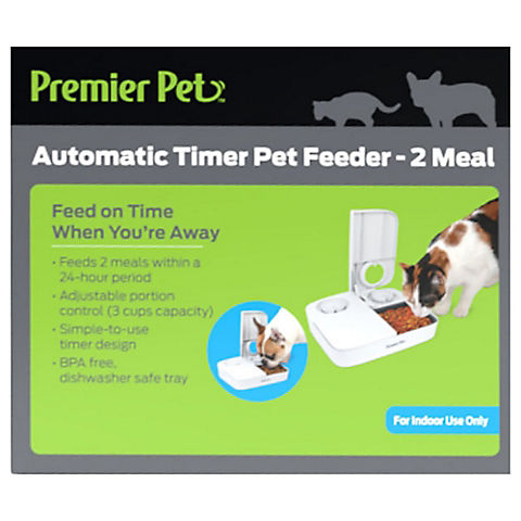Premier Pet Automatic Timer Pet Feeder, 2 Meals