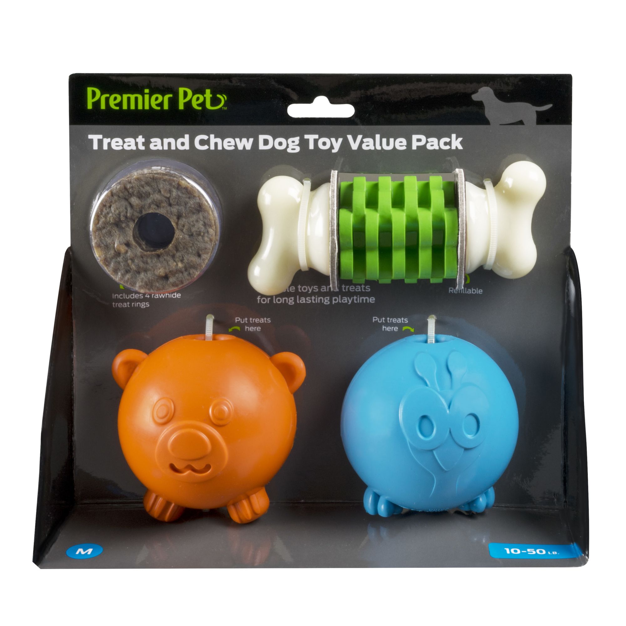 Premier Pet Treat Dispensing Toy for Medium to Large Dogs 