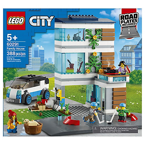 LEGO City Family House 60291 Building Kit, 388 pc.