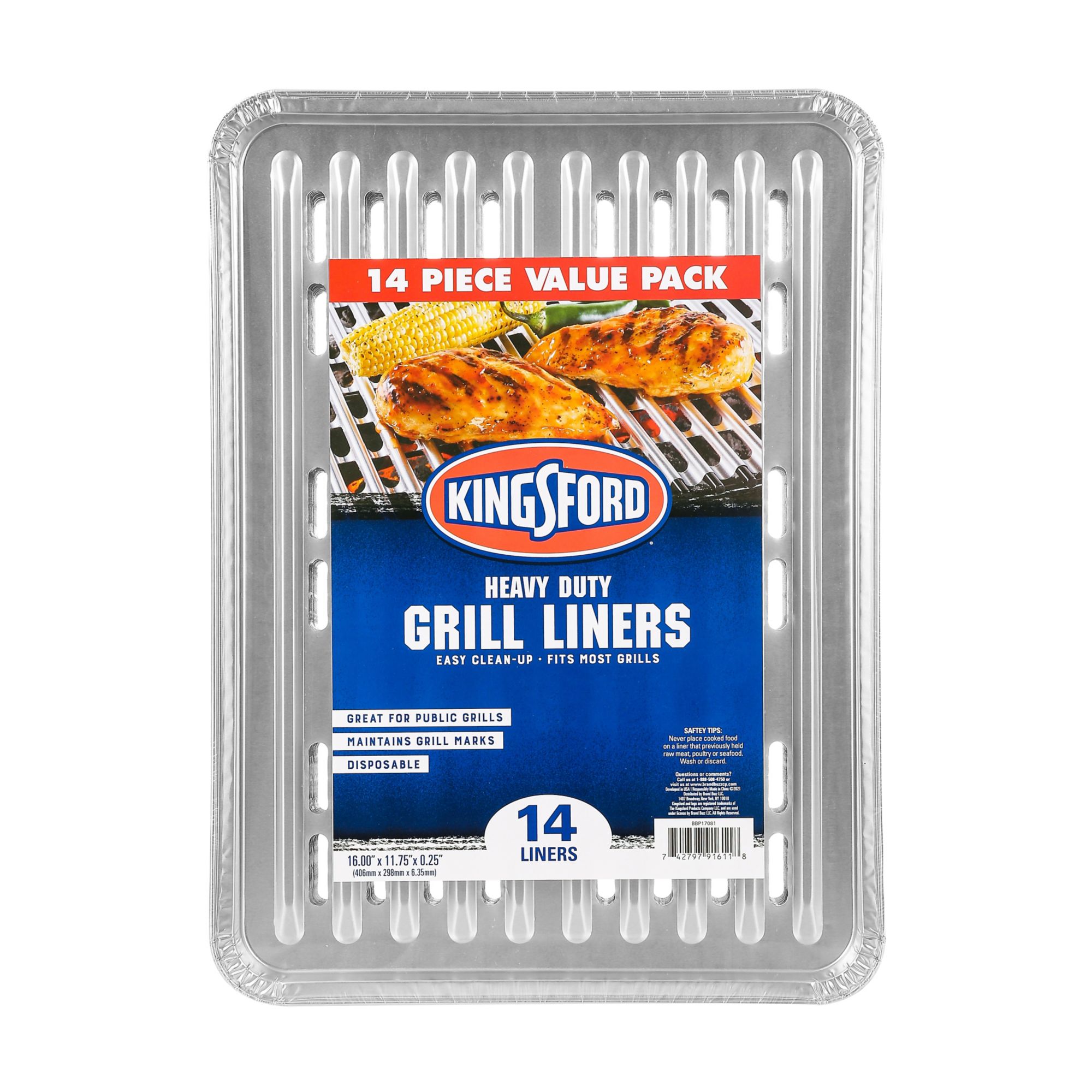 Kingsford Grilling Foil, Aluminum, Non Stick, Heavy Duty, Food Wraps