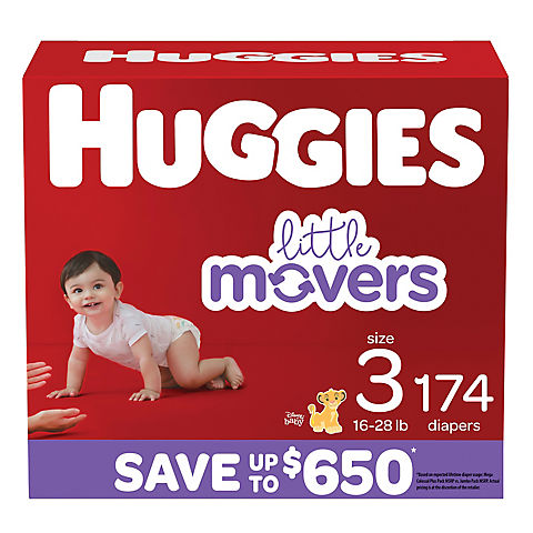 Huggies Little Movers Baby Diapers (Select Size)