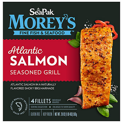 Morey's Seasoned Grilled Atlantic Salmon, 1.25 lbs.